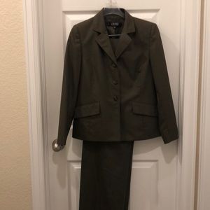 Olive Green Pants Suit